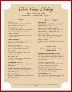 Bakery Menu Design Templates