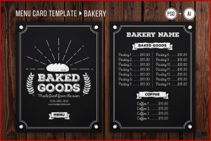 Bakery Menu Template