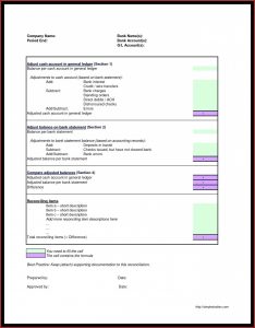 Bank Reconciliation Template Excel 2010