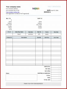 Basic Invoice Template Open Office
