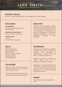 Best Resume Format 2019 Free
