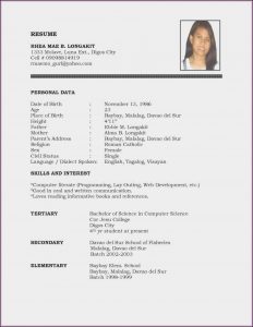 Best Resume Format Free Download Pdf