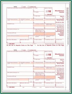 Blank 1099 Forms For Quickbooks