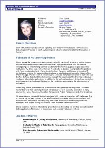 Blank Downloadable Resume Format