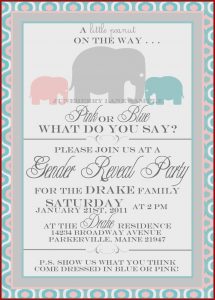 Blank Gender Reveal Templates