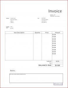Blank Invoice Templates