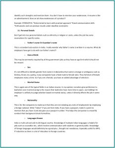 Blank Resume Format For Freshers