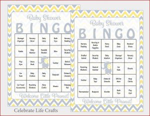 Bridal Shower Bingo Template