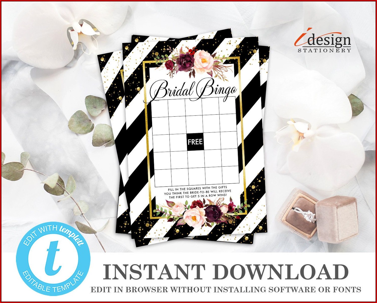 Bridal Shower Bingo Template Download