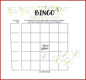 Bridal Shower Bingo Template Generator