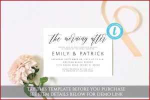 Brunch Invitation Template Printable