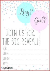 Bumble Bee Gender Reveal Invitation Templates