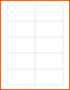 Business Card Blank Template Word 2010