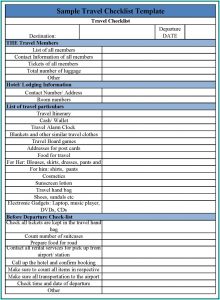 Business Travel Request Form Template