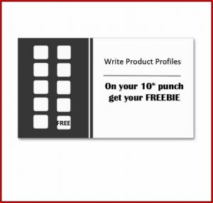 Buy 10 Get One Free Punch Card Template