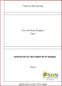 Candy Bar Wrapper Template