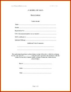 Car Sale Receipt Template Nsw