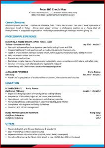 Chef Cv Template