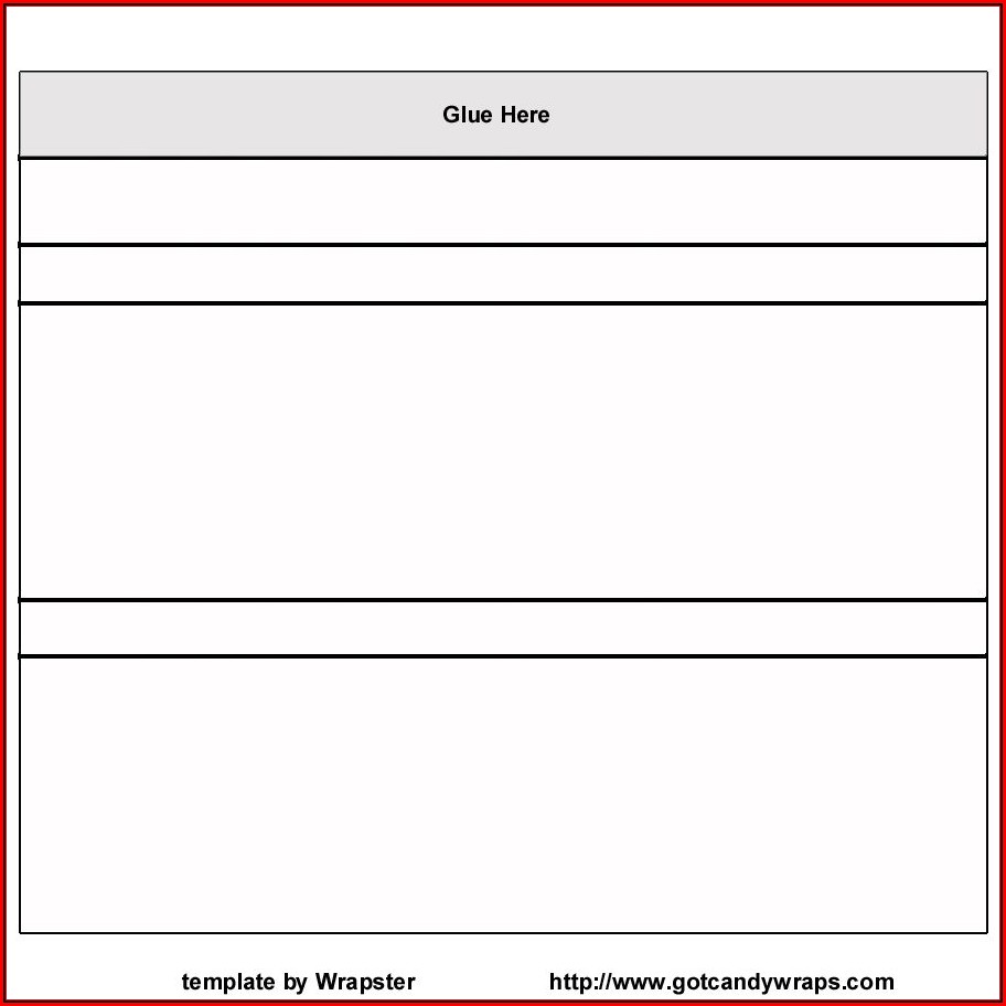 Printable Free Blank Candy Bar Wrapper Template
