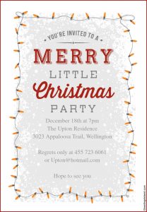 Christmas Dinner Invitation Wording Business