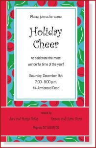 Christmas Dinner Invitation Wording Corporate