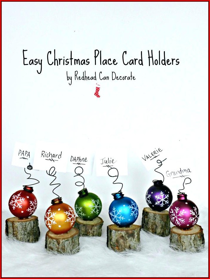 Christmas Place Cards Template Free Download