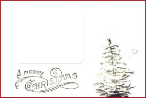 Christmas Tree Place Card Template