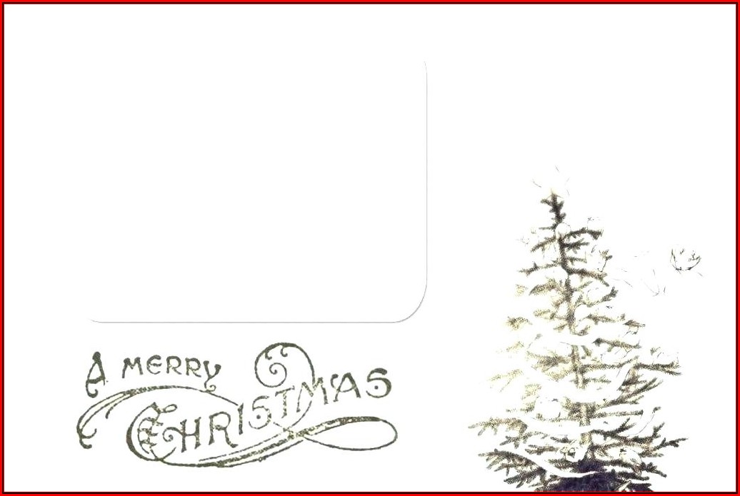 Christmas Tree Place Card Template