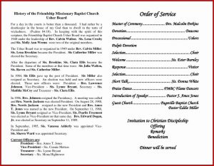 Church Anniversary Program Templates Free