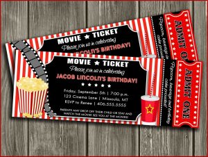 Cinema Ticket Invitation Template