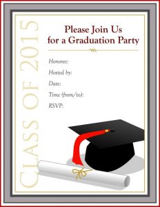College Graduation Invitation Templates