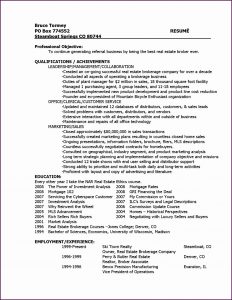Commercial Real Estate Broker Resume Example