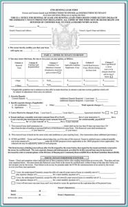 Condo Lease Renewal Form