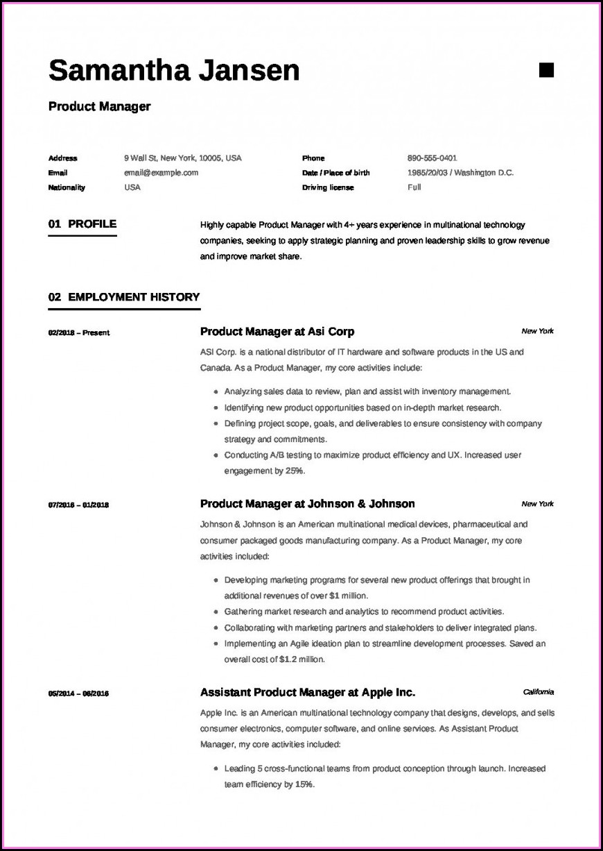Construction Project Manager Resume Builder