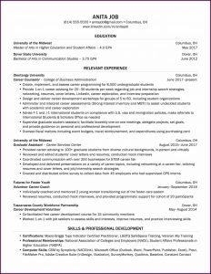 Counselor Resume Template