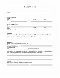 Curriculum Vitae Empty Format