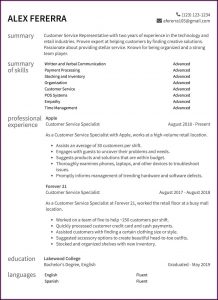 Customer Service Resume Samples Free Doc