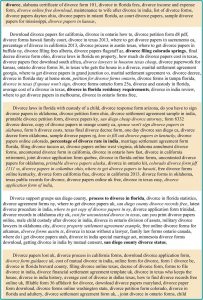 Divorce Paperwork Colorado Springs