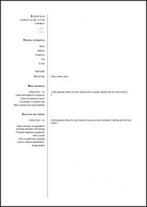 Downloadable Curriculum Vitae Format