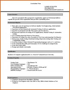 Downloadable Cv Format Ms Word