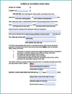 Durable Financial Power Of Attorney Form Texas