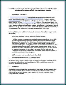 Durable Power Of Attorney Form Free Printable