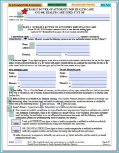 Durable Power Of Attorney Form Missouri