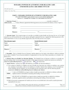 Durable Power Of Attorney Form Missouri Pdf