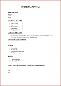 Easy Resume Samples