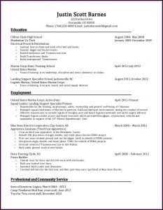 Electrician Apprentice Cv Template