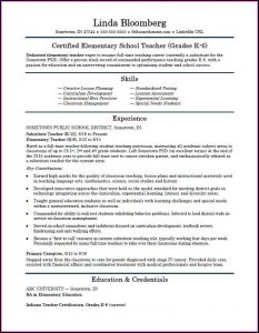 Elementary School Teacher Resume Template