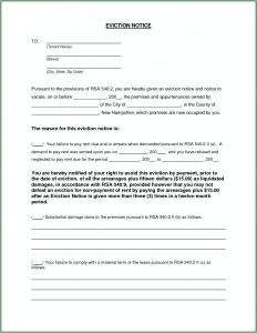 Eviction Notice Form Florida Free
