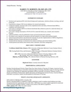 Examples Of Graduate Nurse Resumes