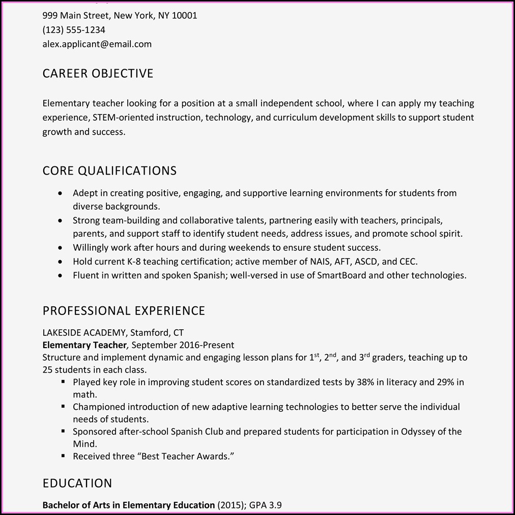 Examples Of Registered Nurse Resume Objective